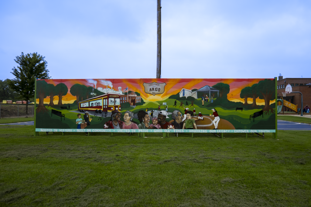 El nuevo mural de Argo Park.